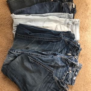 Pair of 6 jeans lot